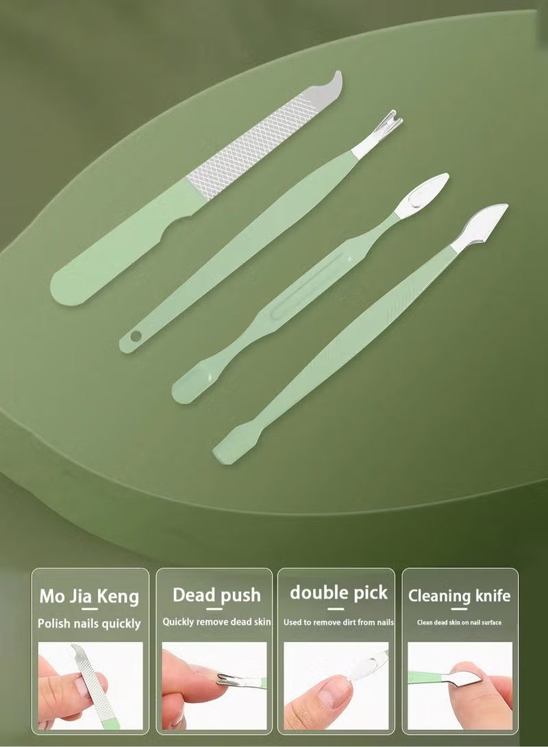 Manicure and pedicure tool set, complete nail kit of 16 pieces (color may vary) - Image 5