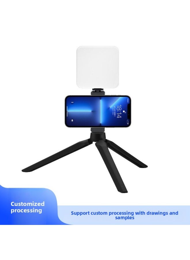 Generic - Customized Handheld Photography Lighting Selfie Fill Light Flap Pocket Pants Light Processing Rgb Cyberpunk Mini Live Broadcast Lighting-Specification:Pocket Light - Monochrome White Light (battery Version) + Clip Head + Desktop Tripod + One-piece Clip - Image 1