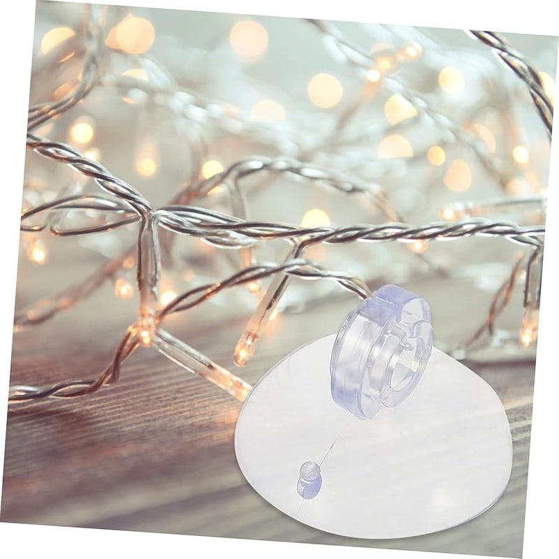 200Pcs Outdoor Light Clips with Suction Cup Hooks Easy Install for String Lights Christmas Decor - Image 5