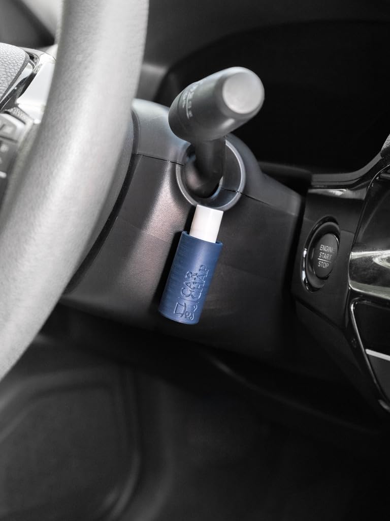 Car Chap CarChap Car Lip Balm Holder [THE ORIGINAL], Lip Gloss Holder for Car, Mess Free in the Heat, Featured in Car and Driver. USA Made, Patent Pending. Interior Car Accessories for Women, Men [NAVY BLUE] - Image 3
