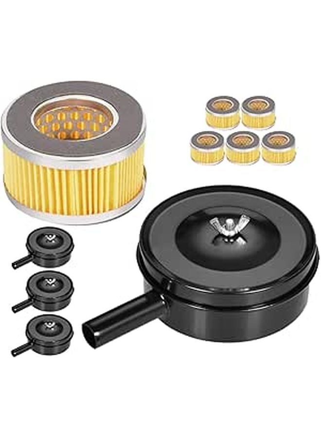 4Pcs 20mm Iron Shell Belt Type Air Compressor Noise Muffler Intake Filter For Piston Compressor - Image 1