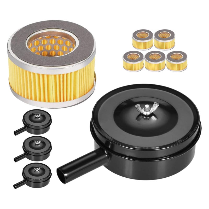 4Pcs 20mm Iron Shell Belt Type Air Compressor Noise Muffler Intake Filter For Piston Compressor - Image 2