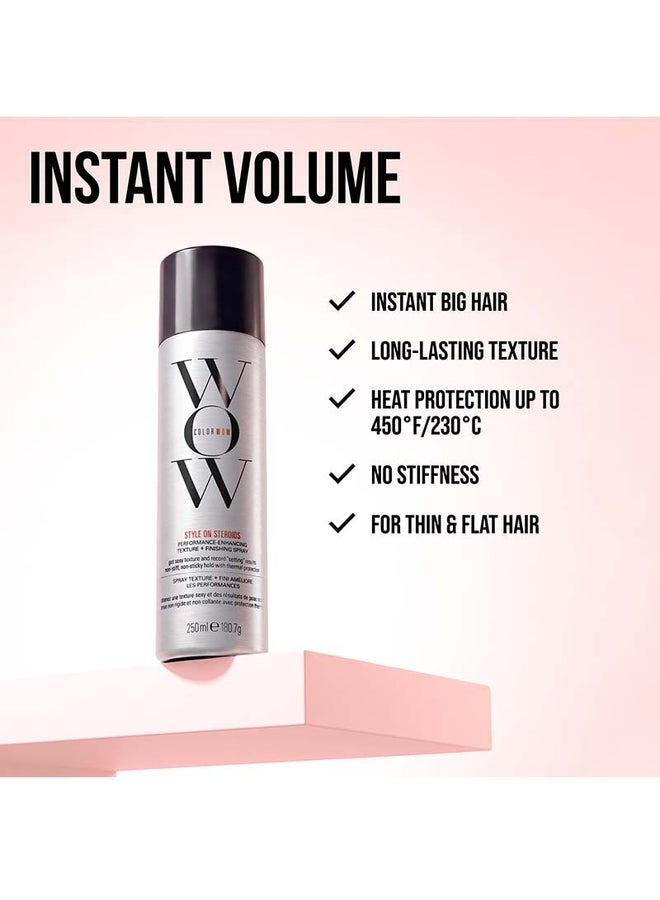 Color Wow Style on Steroids Performance-enhancing texture+finishing spray , get sexy texture and record "setting results", non-stiff, non-sticky hold + thermal protection, 250ml - Image 2
