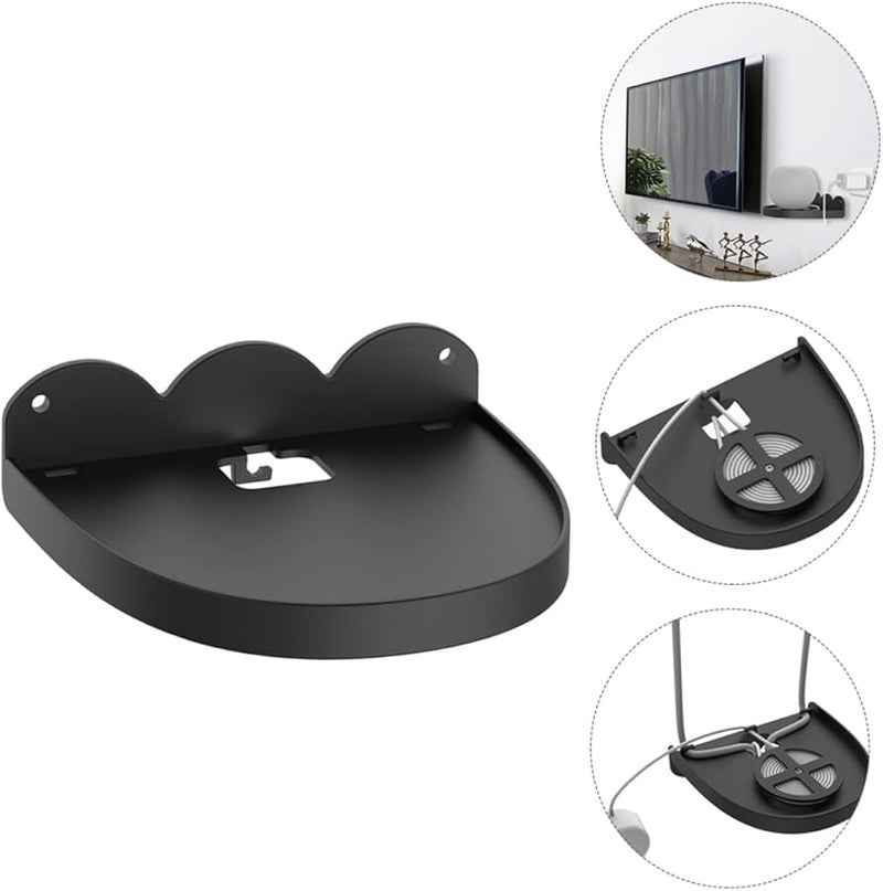 Wall Mounted Speaker Shelf Bracket For Mini Audio Ceiling Mount Black - Image 4