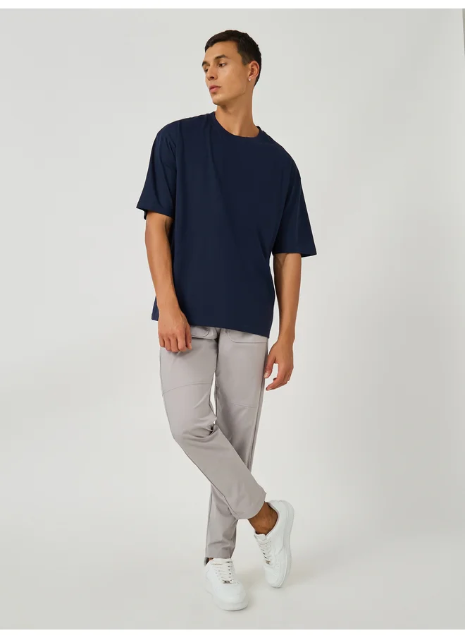 Styli Styli Cotton Rich Oversized T-Shirt with Crew Neck