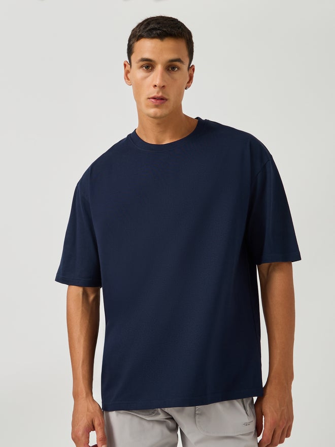 Styli Cotton Rich Oversized T-Shirt with Crew Neck - Image 1