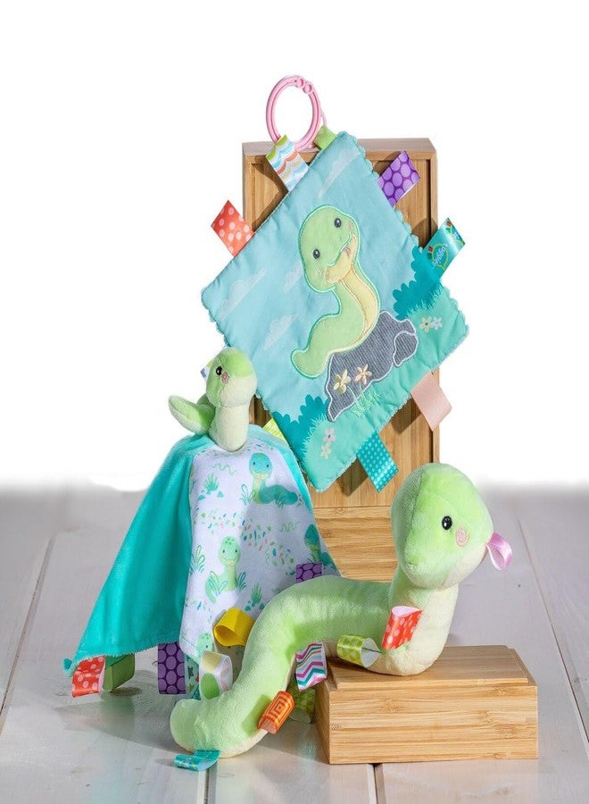 Taggies Crinkle Me Toy with Baby Paper & Squeaker with Sensory Tags, 6 x 6-inches, Sniggles Snake - Image 2