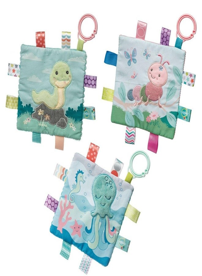 Taggies Crinkle Me Toy with Baby Paper & Squeaker with Sensory Tags, 6 x 6-inches, Sniggles Snake - Image 5
