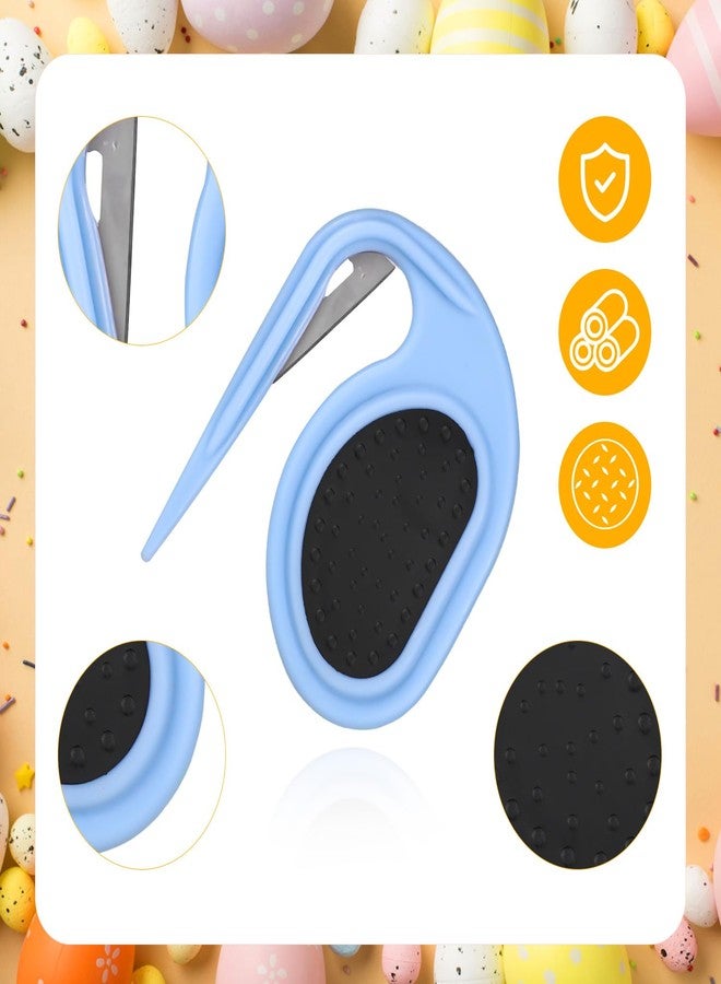 lasuroa 2pcs Knotting Comb for Cats, Dog Shedding Brush Dematting Comb Hair Removal Tool for Knotted & Loose Hair Grooming Accessories for Pet Kitten Puppy (Blue) - Image 3