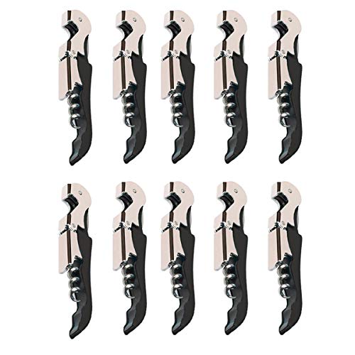 Kit-Home KitHome Professional Waiter Corkscrew Wine Openers Set 10 PCSUpgraded With Heavy Duty Stainless Steel Hinges Wine Key for Restaurant Waiters Sommelier Bartenders 