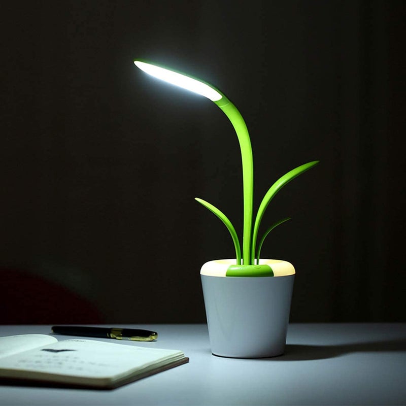 Whixant Adjustable Table Lamp LED Clivia Touch Control USB Charging Table Light Desk Light Multifunctional Eye Protection Reading Night Light for Home Office Multi Color - Image 1