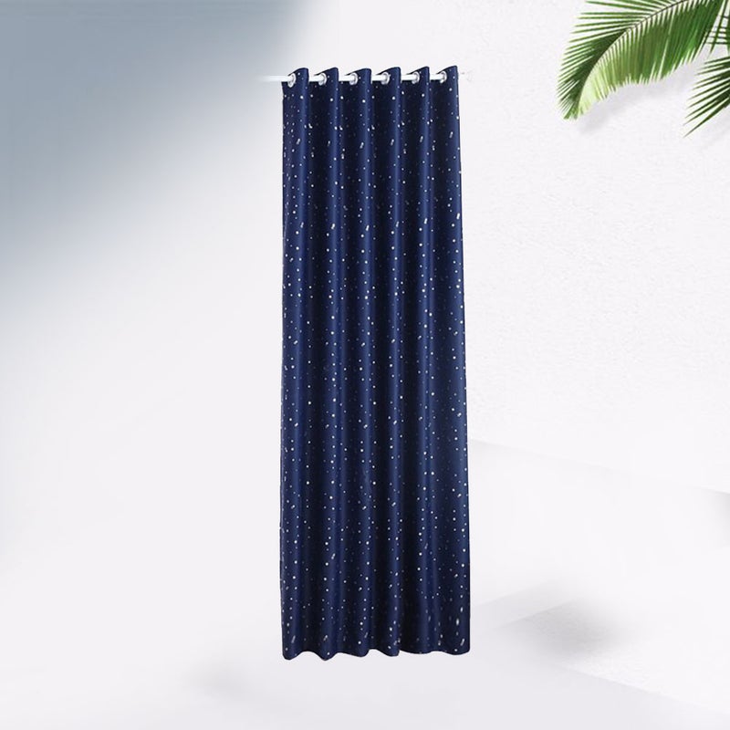 Delicate Perforated Beautiful Star Finished Curtain for Home Use (Dark ) - Image 5
