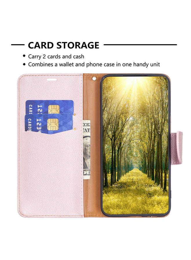 S-TOP Case For Samsung Galaxy A24 4G Litchi Texture Pure Color Leather Phone Case - Image 5