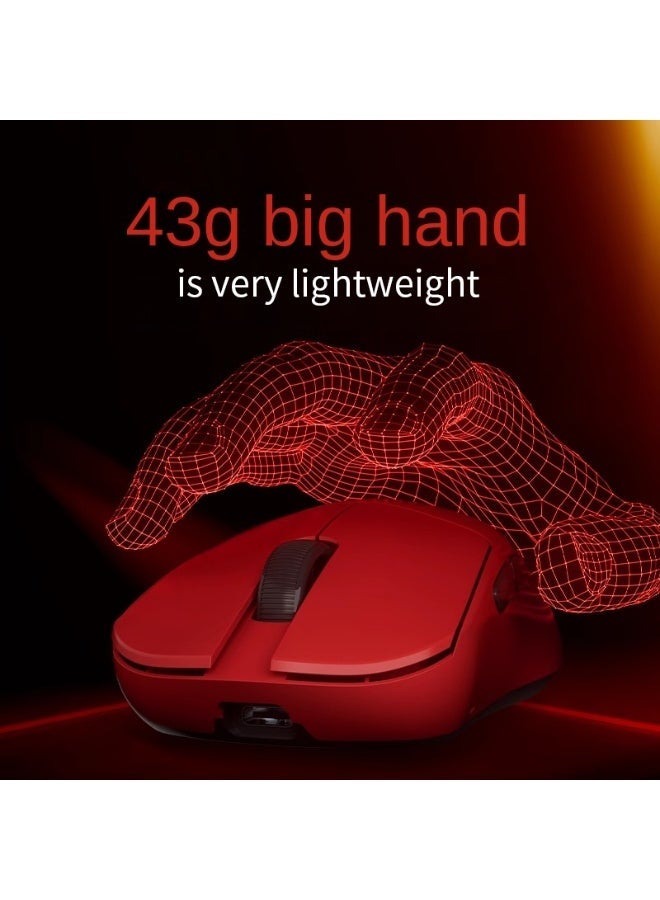 Madlions MAD G PRO Wireless Bluetooth Mouse Lightweight Continuous Working Range 500mAh Battery for Long-lasting Use Smart Speed ​​Low Delay Suitable for Gaming 1Kbps Wired + 8Kbps Wireless Connection 2.4GHz Wireless + Wired Rechargeable PAW 3395 Color White - Image 4