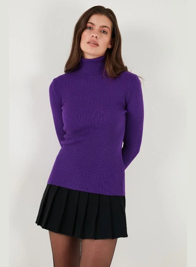 Lela Lela Ribbed Regular Fit Turtleneck Soft Acrylic 2-Pack Sweater Women's SWEATER 4614102S2