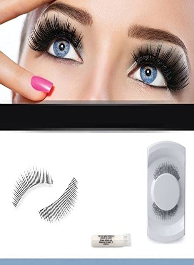 Basicare Styling Eyelashes, False Eyelashes Natural Look Reusable Fake Eyelashes For Women, Adhesive Included, Style 12182 - Image 3