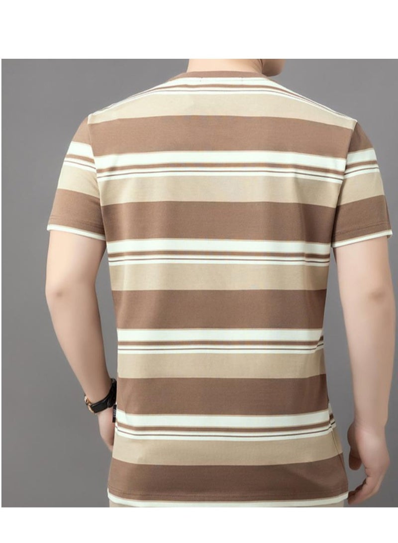 Jeep Men's  Short Sleeved T-shirt Round Neck Pullover Sweatshirt Simple Running Top  - Image 2