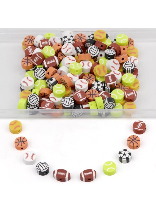 GMMA 180 Pcs Polymer Clay Beads for Bracelets Charms Making Pony Beads Shapes for Friendship Bracelets Spacer Beads Supplies for DIY Bracelet Earring Necklace Jewelry Making (Colorful Balls) - Image 1