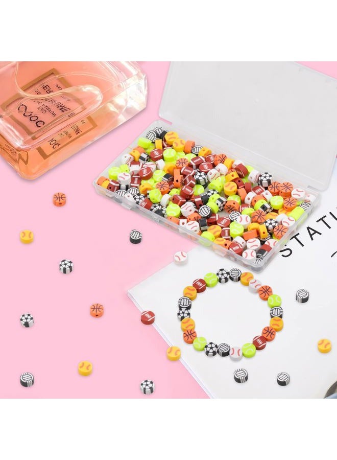 GMMA 180 Pcs Polymer Clay Beads for Bracelets Charms Making Pony Beads Shapes for Friendship Bracelets Spacer Beads Supplies for DIY Bracelet Earring Necklace Jewelry Making (Colorful Balls) - Image 4