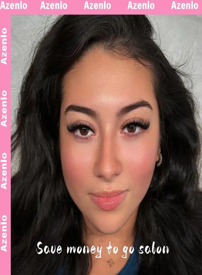 Azenlo Cluster Lashes Eyelash Clusters 30D+40D+60D+80D Lash Clusters Wispy Individual Lashes D Curl Lash Extension Natural Lashes Clusters DIY Cluster Eyelash Extensions for Beginners - Image 3