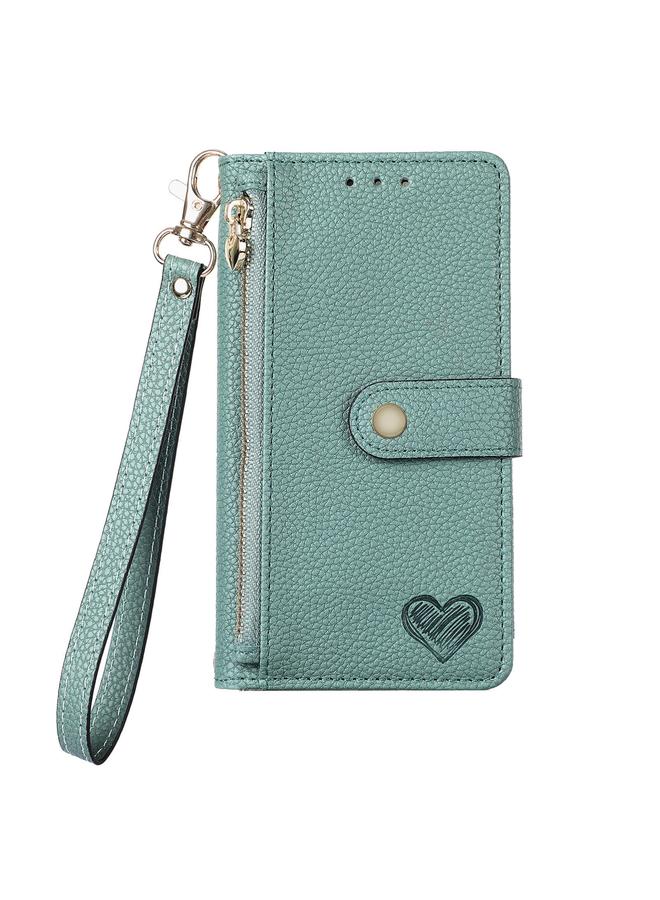 S-TOP Case For Samsung Galaxy S25 Ultra 5G Love Zipper Lanyard Leather Phone Case - Image 2