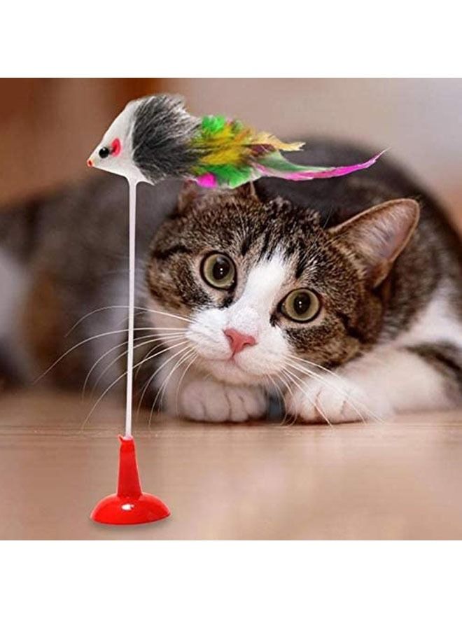 MOCHA Vertical bangs sucker mouse funny cat stick pet toy - Image 1