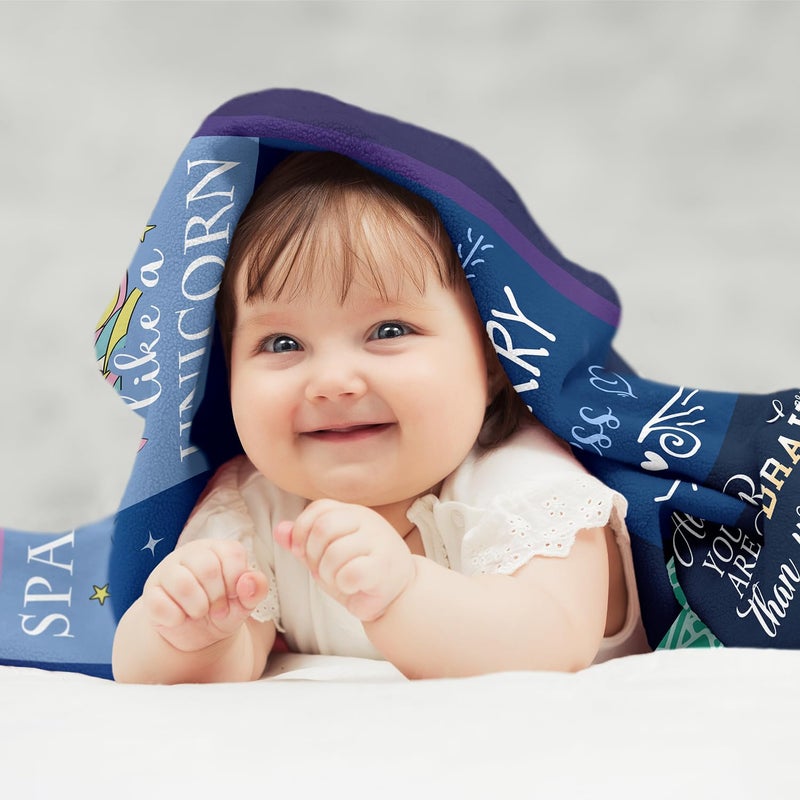 Solzien 1 Year Old Girl Birthday Gift Blanket 50""x40""  Gifts for 1/one Year Old Girl  one Year Old Girl Birthday Gifts  1st Birthday Girl Gifts  First Birthday Gift Ideas  1 Year Old Girl Gifts - Image 4
