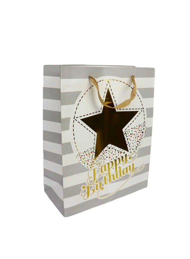 Share the Love Large Matte Birthday Gift Bag with Foil Accents – Premium Wrapping for Special Occasions  - Image 2