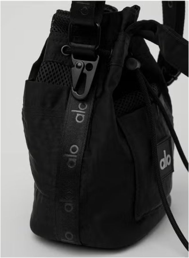 Cross Body Bucket Bag Black - Image 3