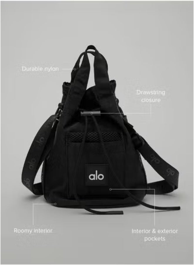 Cross Body Bucket Bag Black - Image 1