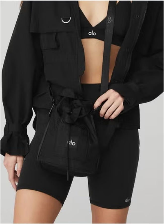 Cross Body Bucket Bag Black - Image 4