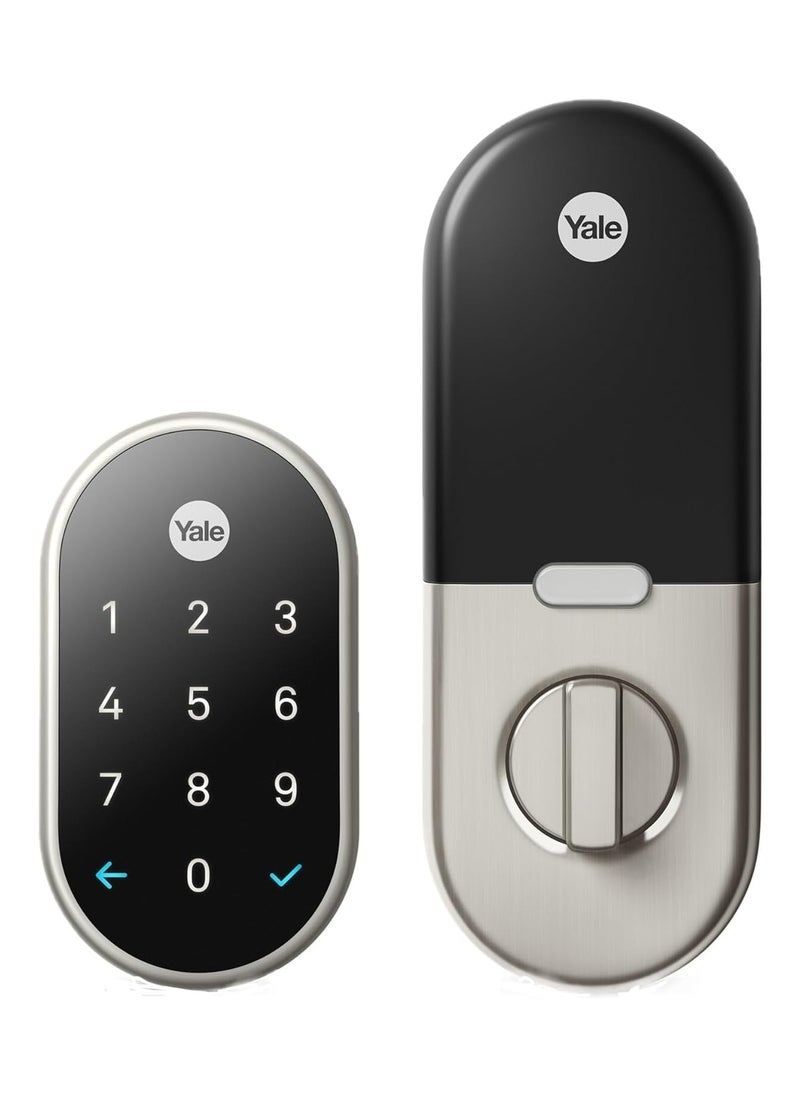 Nest - Nest X Yale Smart Lock With Nest Connect Satin Nickel - Image 1
