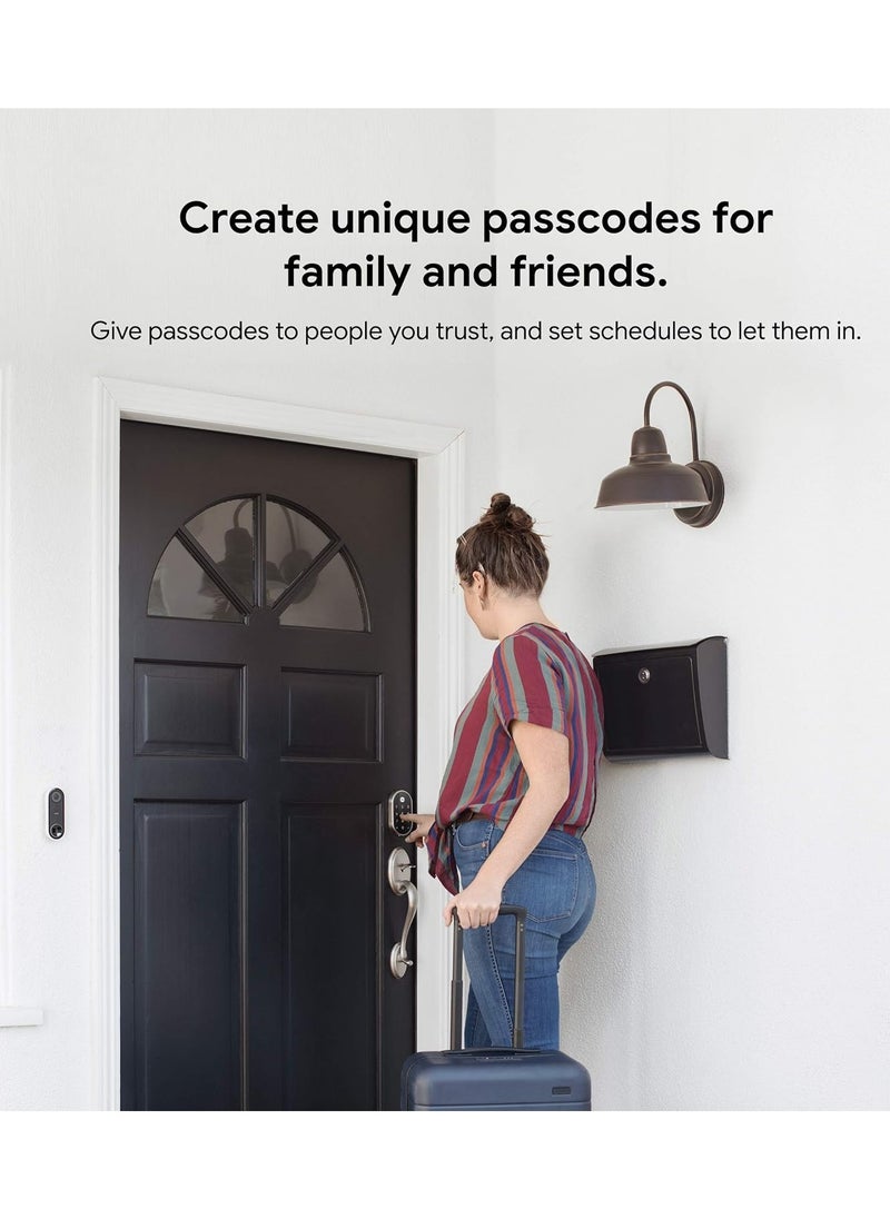 Nest - Nest X Yale Smart Lock With Nest Connect Satin Nickel - Image 1