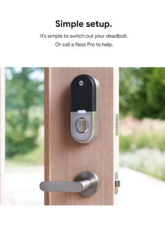 Nest Nest X Yale Smart Lock With Nest Connect Satin Nickel  - Image 4