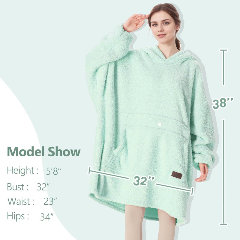 Catalonia Oversized Blanket Hoodie Sweatshirt, Wearable Lounging Fleece Pullover, Gift for Adults Women Men Kids Wife - Image 5