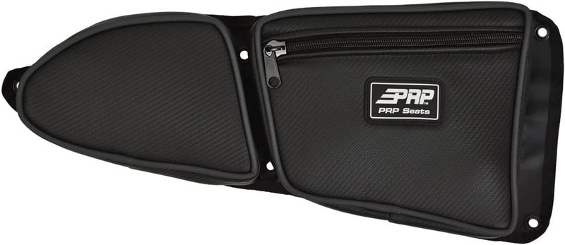 PRP Seats E37-210 Carbon Fiber Black Passenger Side Door Bag with Knee Pad