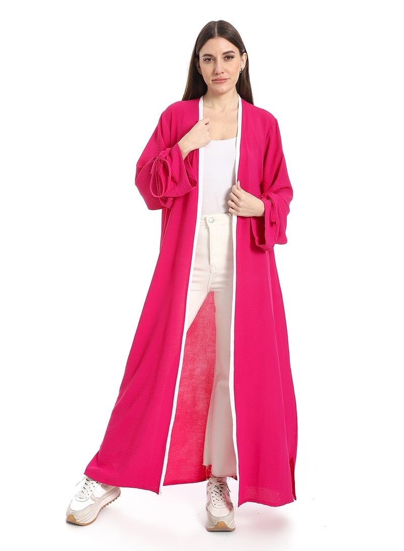 سيزار كارديجان حريمي طويل مزود بشرائط علي الأكمام - Image 1