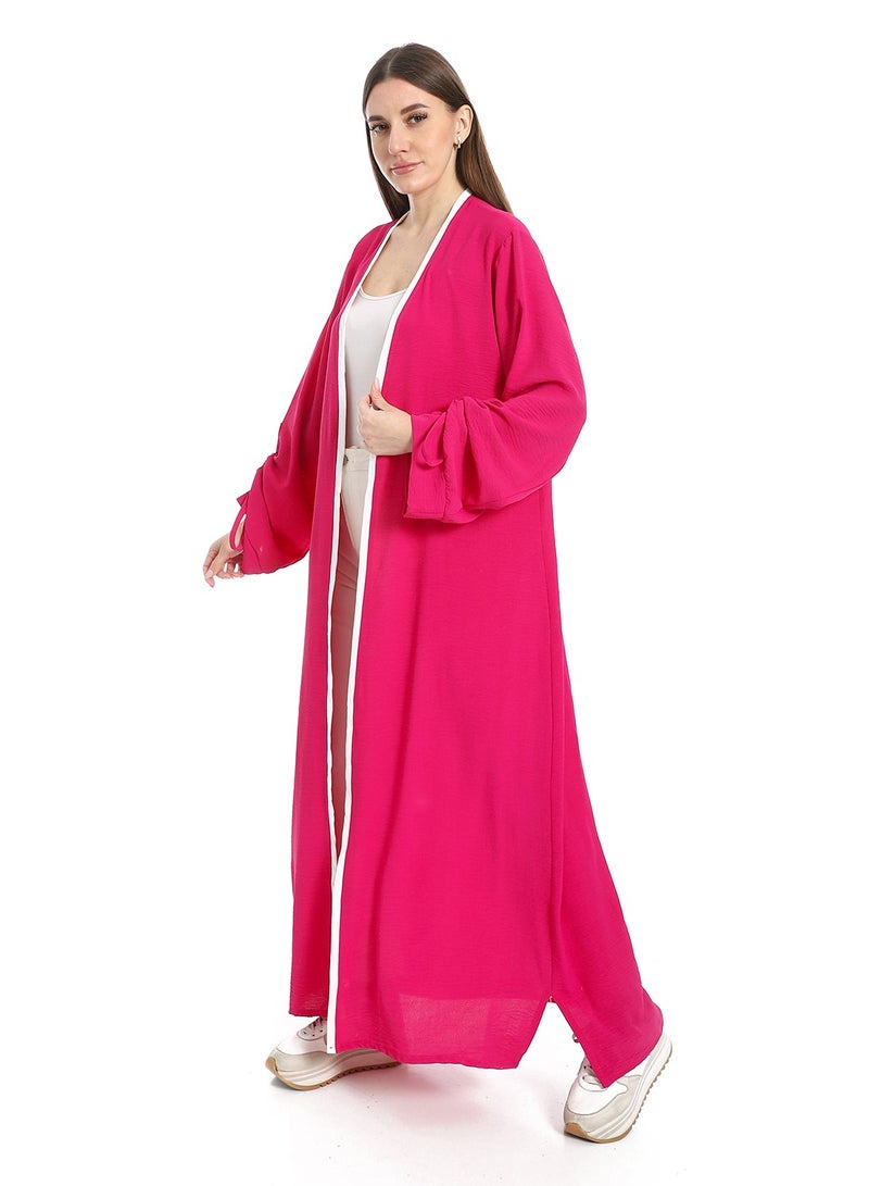 سيزار كارديجان حريمي طويل مزود بشرائط علي الأكمام - Image 2