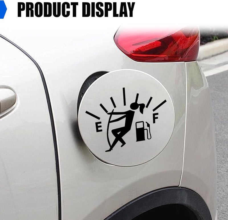 UHANBUT Funny Girl Car Sticker Decal, Vinyl High Gas Consumption Decal, Waterproof Fuel Gage Empty Sticker, Universal Auto Exterior Decoration Accessories for Car, Truck, SUV, Motorcycle (Black) - Image 5