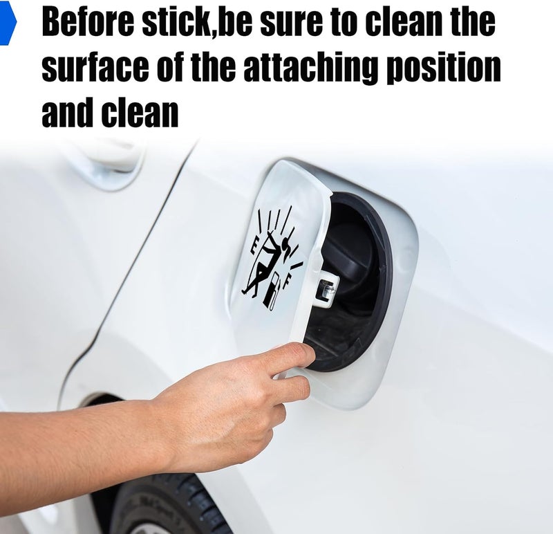 UHANBUT Funny Girl Car Sticker Decal, Vinyl High Gas Consumption Decal, Waterproof Fuel Gage Empty Sticker, Universal Auto Exterior Decoration Accessories for Car, Truck, SUV, Motorcycle (Black) - Image 3