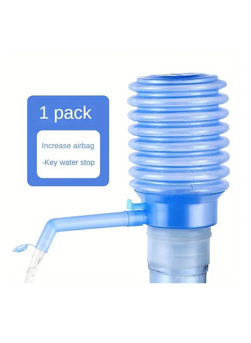 PAMEER Manual Water Pump BPA-Free Hand Pressure Drinking Dispenser Water Pump for 2 to 6 Gallon Water Bottle and Jug with Fitting Cap Hand Pressure Drinking Water Pump with 3 Tubes  - Image 1