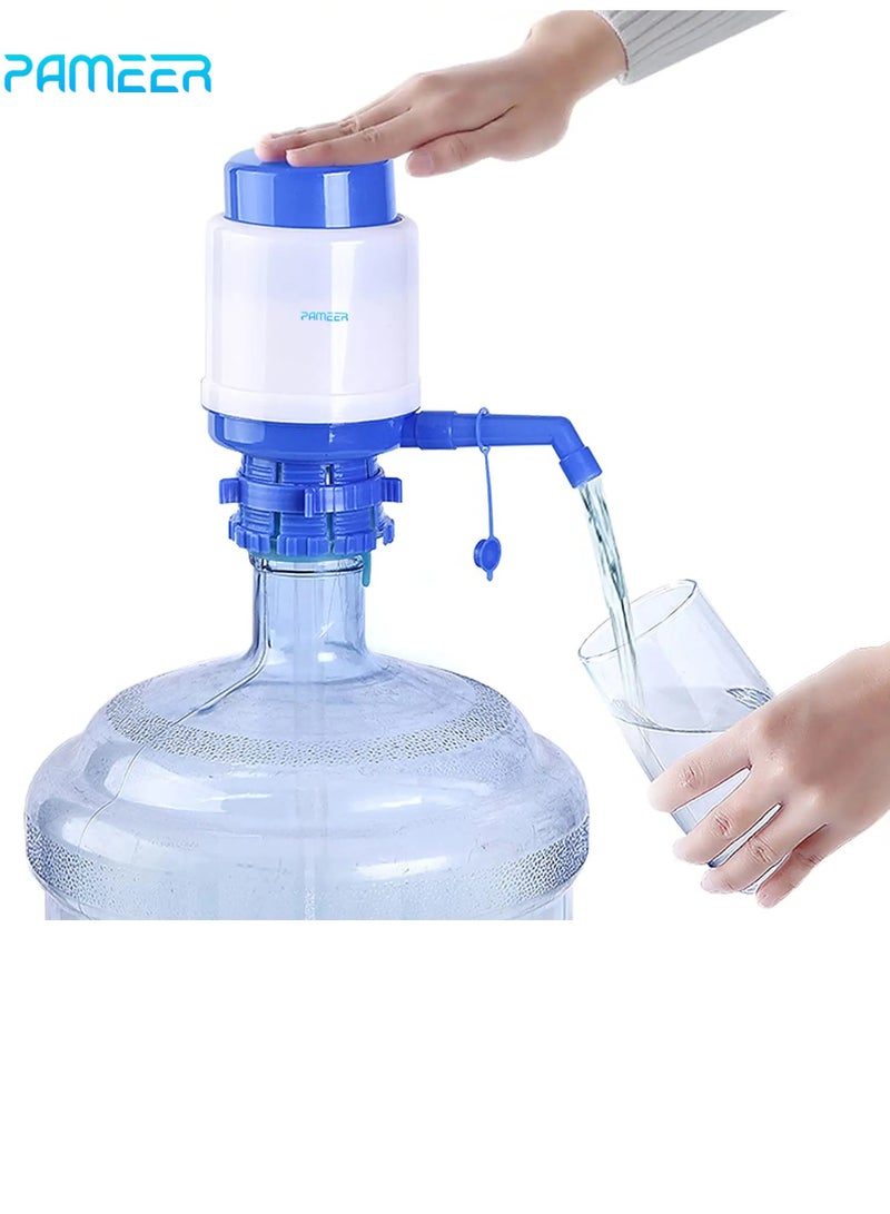 PAMEER Manual Water Pump BPA-Free Hand Pressure Drinking Dispenser Water Pump for 2 to 6 Gallon Water Bottle and Jug with Fitting Cap Hand Pressure Drinking Water Pump with 3 Tubes  - Image 4
