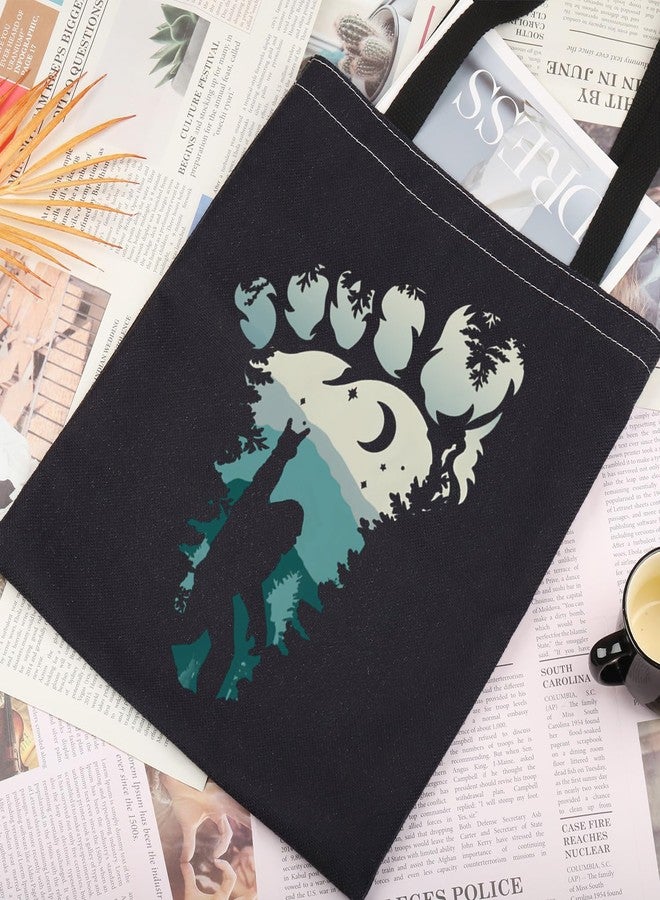 Gzrlyf Camping Tote Bag Wild Hikers Outdoor Gift Campers Gift Wild Monster Reusable Bag (foot tote bag) - Image 5