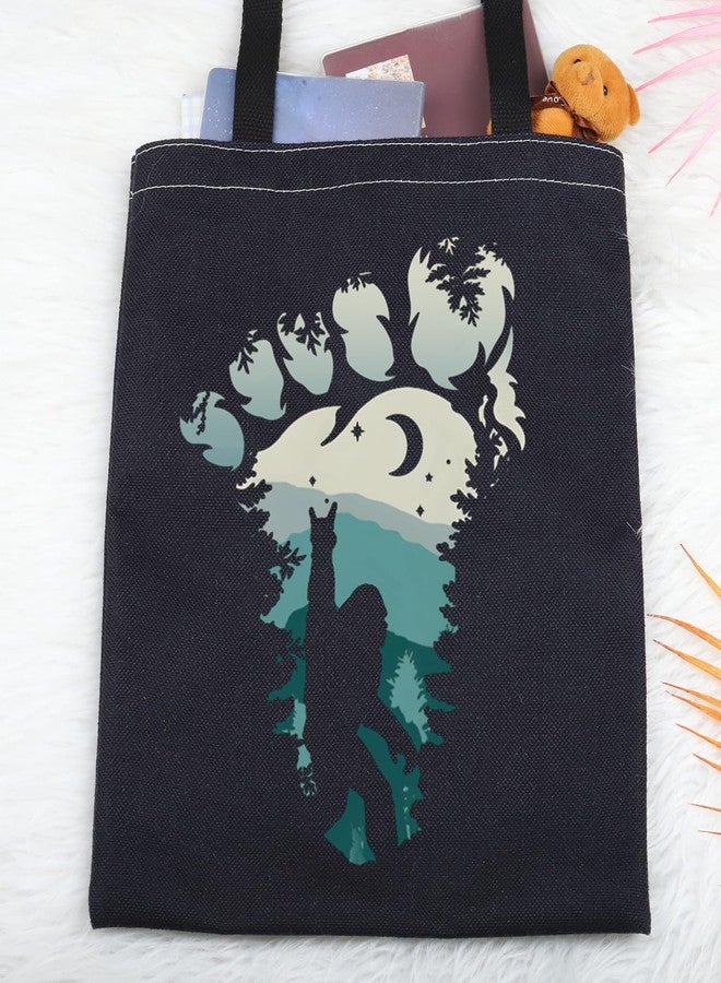Gzrlyf Camping Tote Bag Wild Hikers Outdoor Gift Campers Gift Wild Monster Reusable Bag (foot tote bag) - Image 2