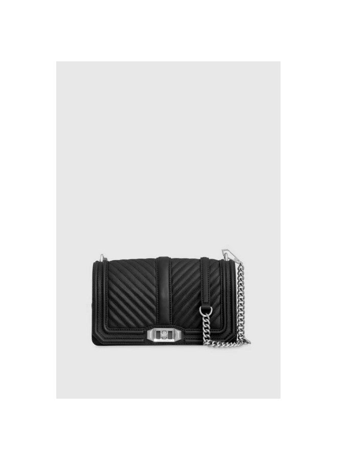 Rebecca Minkoff Rebecca Minkoff Chevron Love Quilted Crossbody Bag for Women - Versatile Women’s Crossbody Purse, Quality Leather Handbag for Women, Quilted Shoulder Bag, Chain Purse  - Image 1
