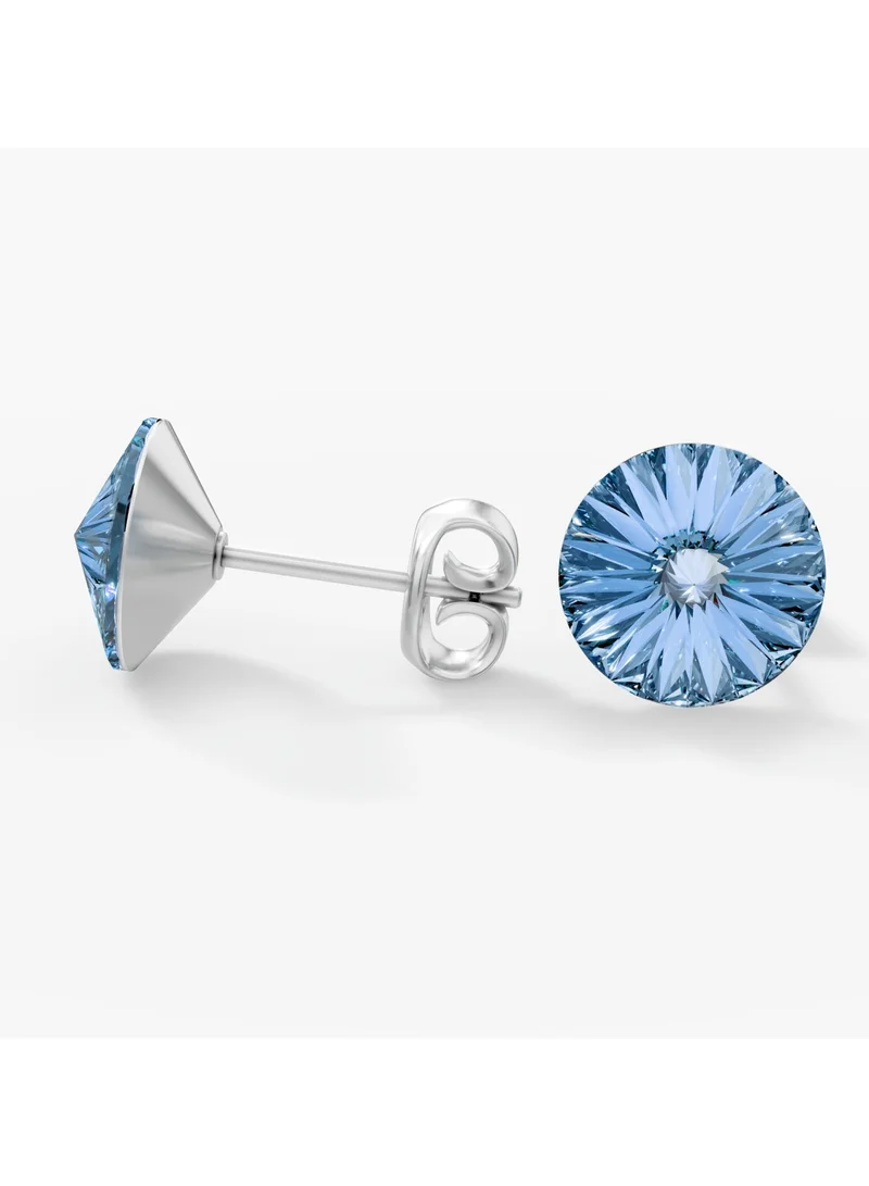 سيونا أقراط مسمار كريستال سيونا ميلا  مم للنساء - أقراط من الفولاذ المقاوم للصدأ مضادة للحساسية، مجوهرات كريستال ريفولي خفيفة الوزن للنساء، مجوهرات مسمار أنيقة للارتداء اليومي - سافير فاتح