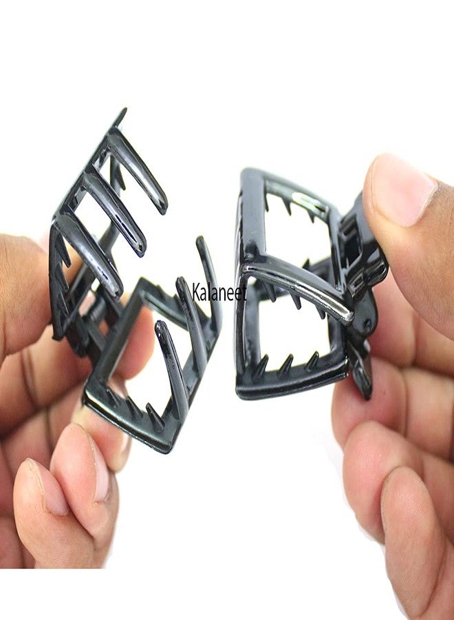 Kalaneet Small Size Black Hair Clips/Clutchure for Girls and Womens (Pack of 12pcs) - Image 3