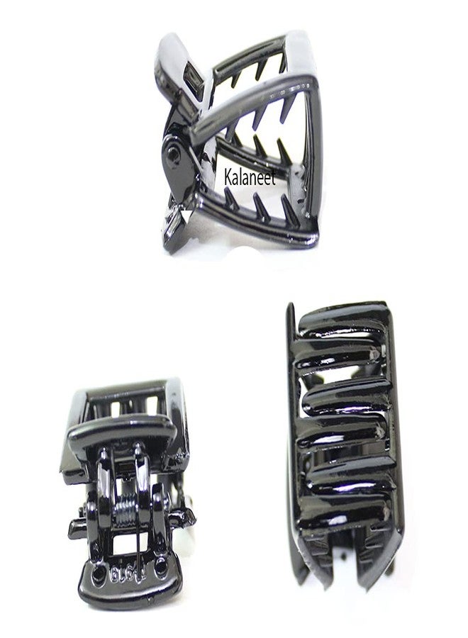 Kalaneet Small Size Black Hair Clips/Clutchure for Girls and Womens (Pack of 12pcs) - Image 2