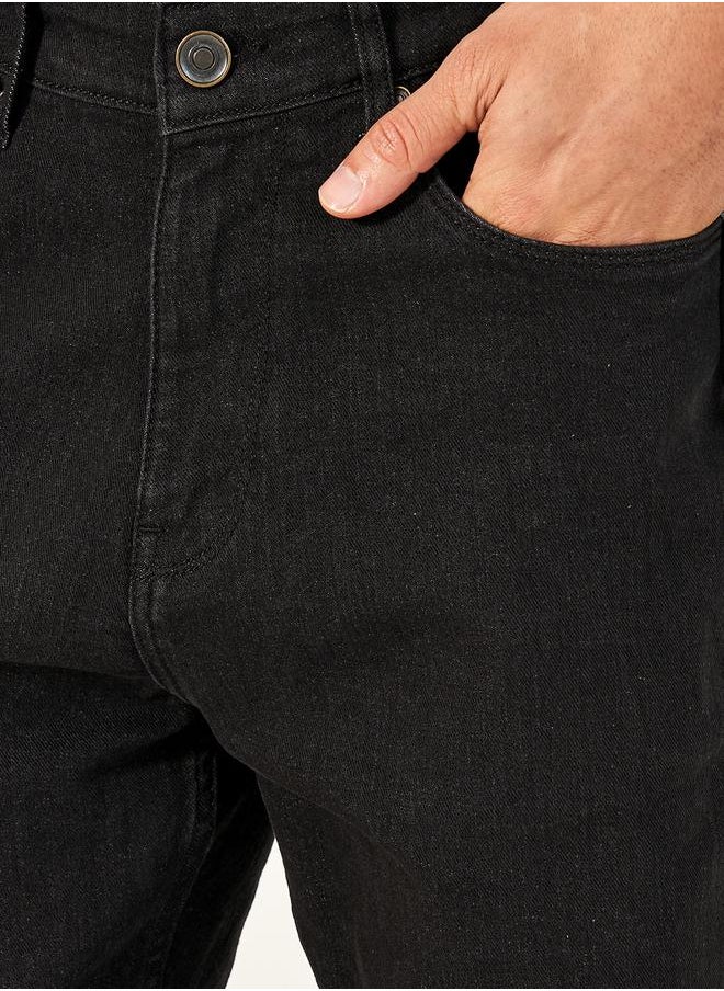 Styli Cotton Stretch 5-Pocket Relaxed Fit Jeans  - Image 3