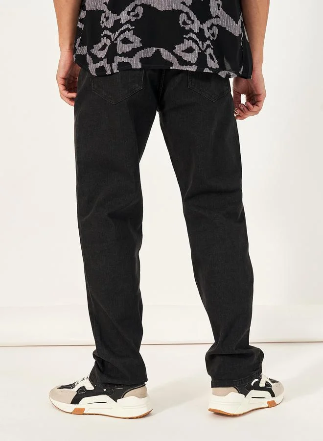 Styli Cotton Stretch 5-Pocket Relaxed Fit Jeans